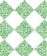 Dollhouse Miniature 1/2In Scale Wallpaper: Tile, Green